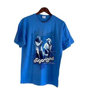 Sugarland Blue Live Tour T-Shirt Men's M Medium Music Band New Gildan Tee